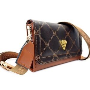 👜 Valentino Orlandi Printed Logo Crossbody Bag – NWT 🇮🇹